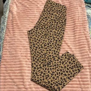 Cheetah print tights